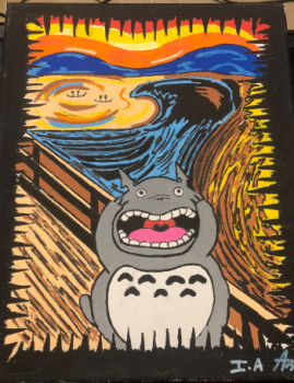 Œuvre contemporaine nommée « Le. Cris de totoro », Réalisée par ILLUSTRATIONDAMELOCHE