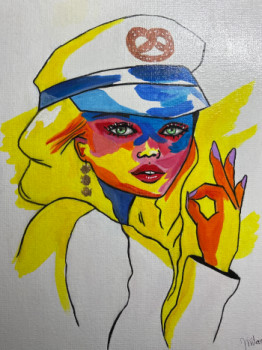 Œuvre contemporaine nommée « Captain Bretzel », Réalisée par CATS ARTCORNER