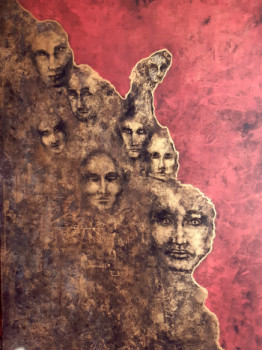 Œuvre contemporaine nommée « Visages », Réalisée par ELODIE BEDON