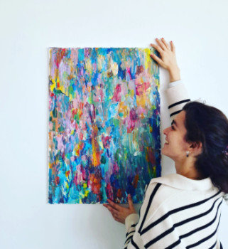 Œuvre contemporaine nommée « Ephémère », Réalisée par LOUISE RONDEAU