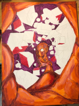 Œuvre contemporaine nommée « Pyramide », Réalisée par JUKY MASTER
