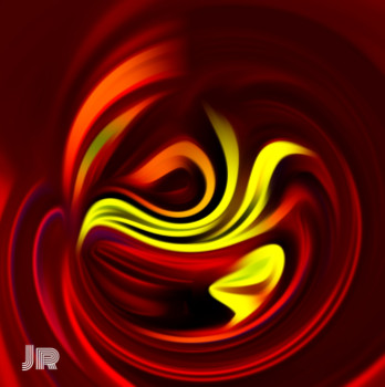 Œuvre contemporaine nommée « Distorsion 4 », Réalisée par JULET RUDI