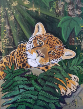Œuvre contemporaine nommée « Jaguar », Réalisée par SOPHIE PITON