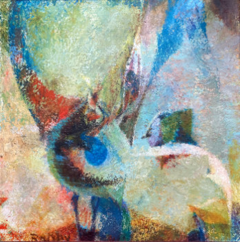 Œuvre contemporaine nommée « Saint Antoine de Padoue prêchant aux poissons III », Réalisée par RAPHY