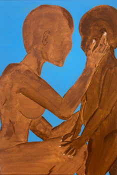 Œuvre contemporaine nommée « Lien fusionnel », Réalisée par HEFERTITI