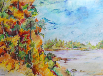 Œuvre contemporaine nommée « Chanson d'automne », Réalisée par JJOURDAN