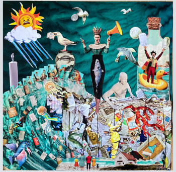 Œuvre contemporaine nommée « Ocean’cry », Réalisée par KATIKOL