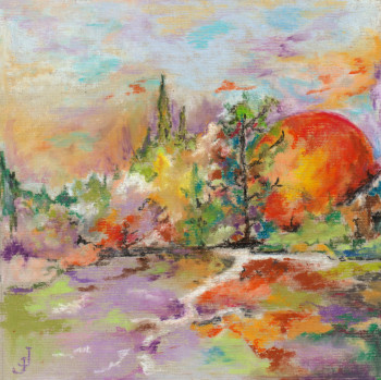 Œuvre contemporaine nommée « Soleil levant », Réalisée par JJOURDAN