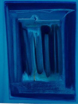 Œuvre contemporaine nommée « Rythmes Indigo », Réalisée par ANOUK JULIEN
