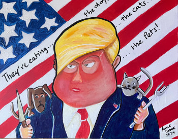 Œuvre contemporaine nommée « Trump 2025 », Réalisée par FRANCK THOMAS