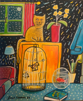 Œuvre contemporaine nommée « La tentation », Réalisée par FRANCK THOMAS