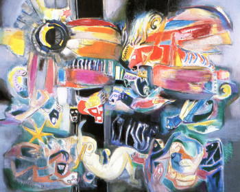 Œuvre contemporaine nommée « Les sauterelles », Réalisée par LOUIS CAILLAUD D'ANGERS