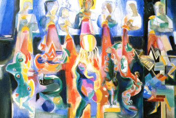 Œuvre contemporaine nommée « Allez ! Versez sur la terre les coupes de la colère de Dieu », Réalisée par LOUIS CAILLAUD D'ANGERS