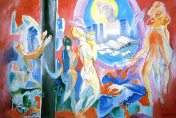 Œuvre contemporaine nommée « Le Jugement dernier », Réalisée par LOUIS CAILLAUD D'ANGERS