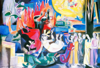 Œuvre contemporaine nommée « Sortez ! Ô mon peuple », Réalisée par LOUIS CAILLAUD D'ANGERS