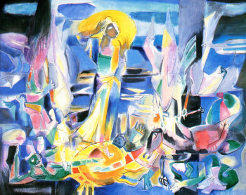 Œuvre contemporaine nommée « Venez ! Ralliez le grand festin de Dieu », Réalisée par LOUIS CAILLAUD D'ANGERS