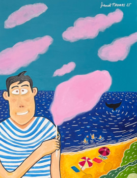 Œuvre contemporaine nommée « La barbe à papa », Réalisée par FRANCK THOMAS