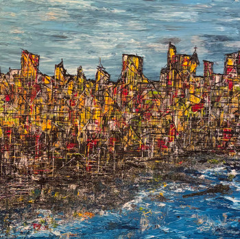 Œuvre contemporaine nommée « Au sommet des couleurs », Réalisée par FAB’M-
