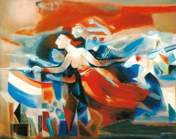 Œuvre contemporaine nommée « La Marseillaise, 25-26 avril 1792 », Réalisée par LOUIS CAILLAUD D'ANGERS
