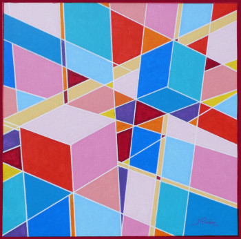 Œuvre contemporaine nommée « Illusion 1 », Réalisée par JOEL RIVIERE