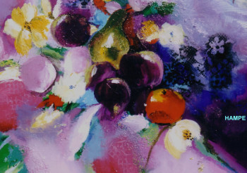 Œuvre contemporaine nommée « HAMPE FLEURIE », Réalisée par JFK