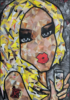 Œuvre contemporaine nommée « SUICIDE BLONDE », Réalisée par IRA