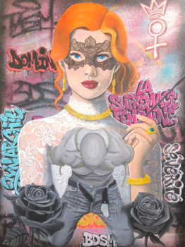 Œuvre contemporaine nommée « La suprématie féminine », Réalisée par GWENAEL TACCONI