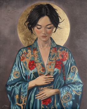 Œuvre contemporaine nommée « Haru », Réalisée par ELISABETH MIONE