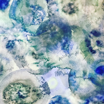 Œuvre contemporaine nommée « Pluie d'Aude », Réalisée par BOSHâ