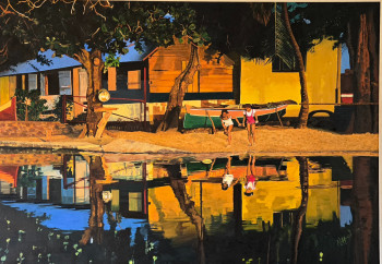 Œuvre contemporaine nommée « Reflets », Réalisée par N. MURIEL