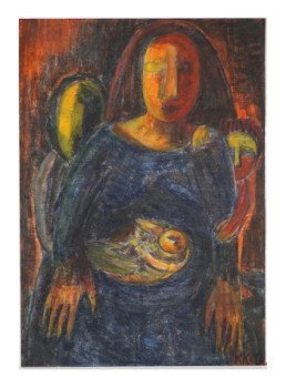 Œuvre contemporaine nommée « Beschützend, Urheberrecht Katharina Kretschmer », Réalisée par KATHARINA KRETSCHMER