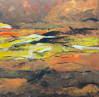 Œuvre contemporaine nommée « TERRE SAUVAGE », Réalisée par DANY LACHAUD