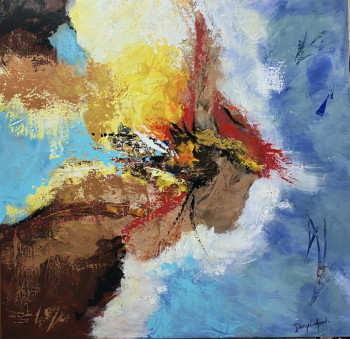 Œuvre contemporaine nommée « OUVERTURE », Réalisée par DANY LACHAUD