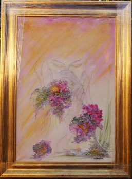 Œuvre contemporaine nommée « N° 89 Rêve d'Amour », Réalisée par JADE-B-ROUGERIE
