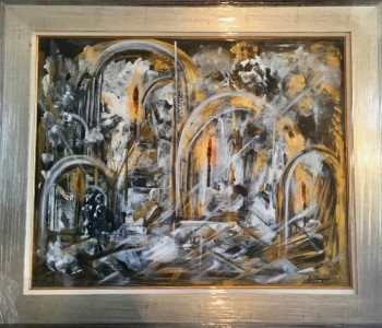 Œuvre contemporaine nommée « N° 174 Marrakech », Réalisée par JADE-B-ROUGERIE