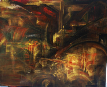 Œuvre contemporaine nommée « N° 389 Les Forges », Réalisée par JADE-B-ROUGERIE