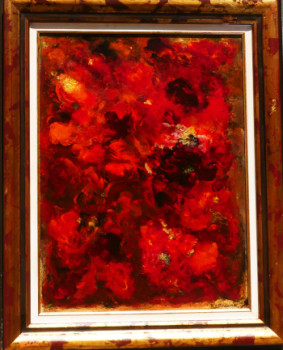 Œuvre contemporaine nommée « N° 357 Bouquet de Coquelicots », Réalisée par JADE-B-ROUGERIE