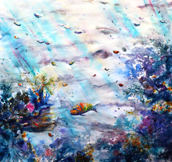 Œuvre contemporaine nommée « Sous les Signes », Réalisée par ROGER BOUBENEC