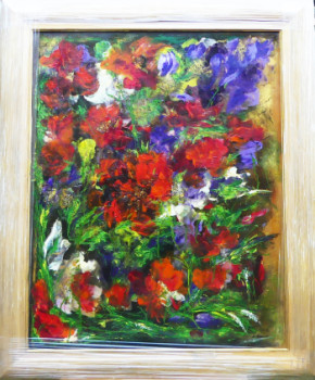 Œuvre contemporaine nommée « N° 171 Voluptée en la Couleur », Réalisée par JADE-B-ROUGERIE