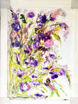 Œuvre contemporaine nommée « N° 211 Dégradé de Mauve en Vacance en Autriche », Réalisée par JADE-B-ROUGERIE