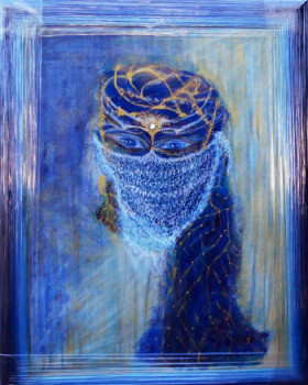 Œuvre contemporaine nommée « N° 184 La Femme Voilée », Réalisée par JADE-B-ROUGERIE