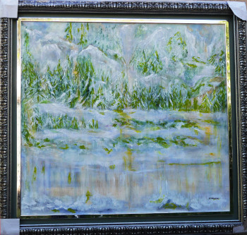 Œuvre contemporaine nommée « N° 366 Yellostone », Réalisée par JADE-B-ROUGERIE