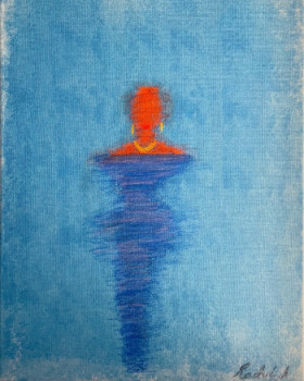 Œuvre contemporaine nommée « La robe bleue », Réalisée par CUURB
