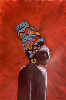 Œuvre contemporaine nommée « L’africaine », Réalisée par AURORE HENNEQUIN
