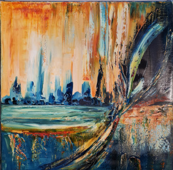 Œuvre contemporaine nommée « CHAOS », Réalisée par CATHERINE JACOMET