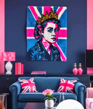 Œuvre contemporaine nommée « David meets Stardust », Réalisée par LA FAB FABRIKA