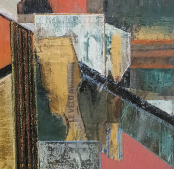 Œuvre contemporaine nommée « Un jour à  vélo », Réalisée par DOMIEL