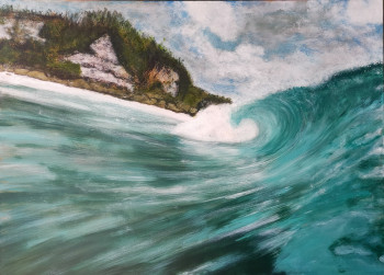 Œuvre contemporaine nommée « Vague », Réalisée par NATHALIE HURTADO