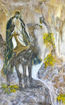 Œuvre contemporaine nommée « N° 369 Le Prince du Hoggar », Réalisée par JADE-B-ROUGERIE