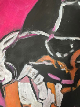 Œuvre contemporaine nommée « le fil d ariane », Réalisée par VIRGINIA TANSU